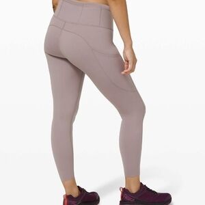 Lululemon Women's 18 Fast And Free II High Waisted 25" Violet Verbana Leggings